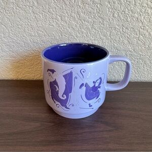 Disney Wisdom Pooh Piglet Tigger Mug Cup Purple Lavender Yellow Quote Thailand